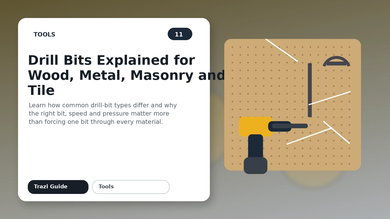 Drill Bits Explained for Wood, Metal, Masonry and Tile featured image