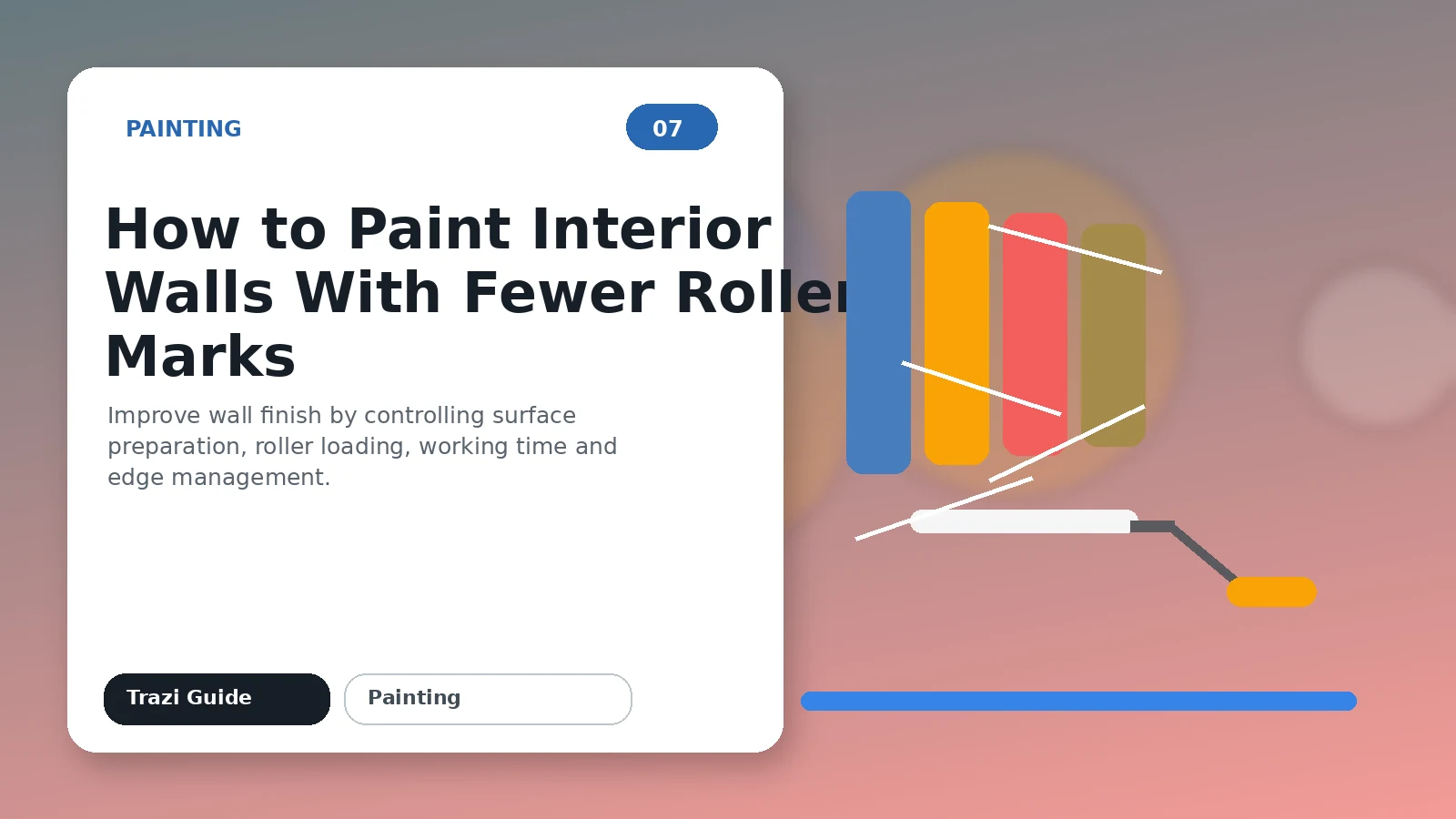 How to Paint Interior Walls With Fewer Roller Marks featured image